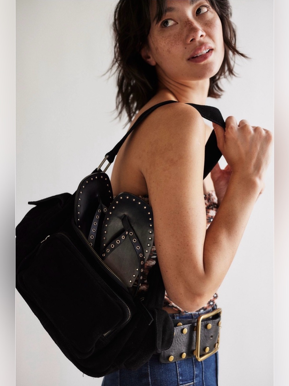 NWT Free People ‘Siren’ Suede Shoulder Bag - Picture 5 of 7